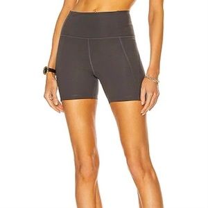 Girlfriend Collective High Rise Run Short in smoke size medium